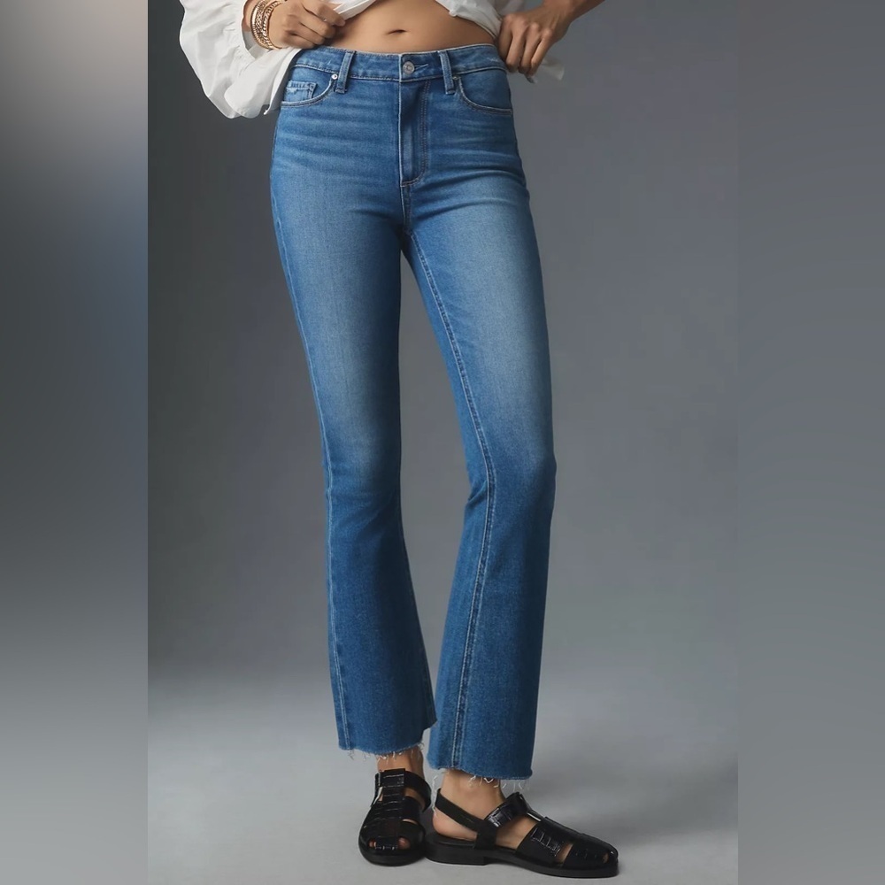 NWT Size 28P- PAIGE Colette Crop Flare Jeans